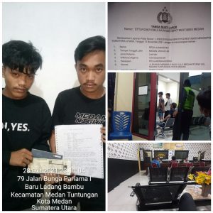 Kedua pelaku yang diduga dilepaskan pihak Polsek pancurbatu setelah diserahkan piihak korban kepada polisi pancurbatu untuk diproses beserta surat STPL korban ke Mapolrestabes Medan